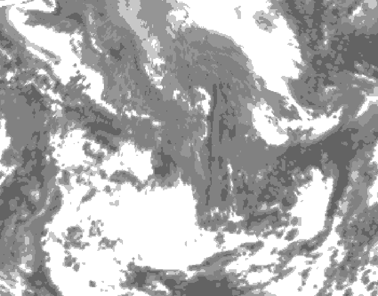 GDPS total cloud 210 hour forecast chart for Canada based on 2026/04/28 1200Z data