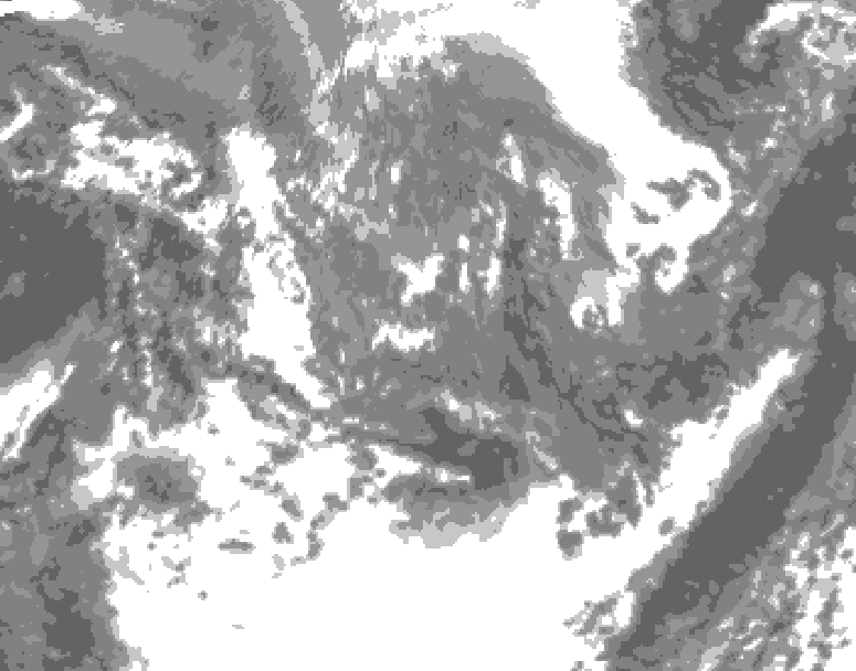 GDPS total cloud 240 hour forecast chart for Canada based on 2026/04/28 1200Z data