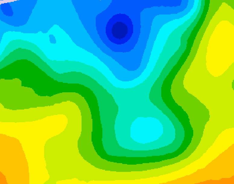 GDPS 500 millibar geopotential height 048 hour forecast chart for Canada based on 2026/04/29 0000Z data