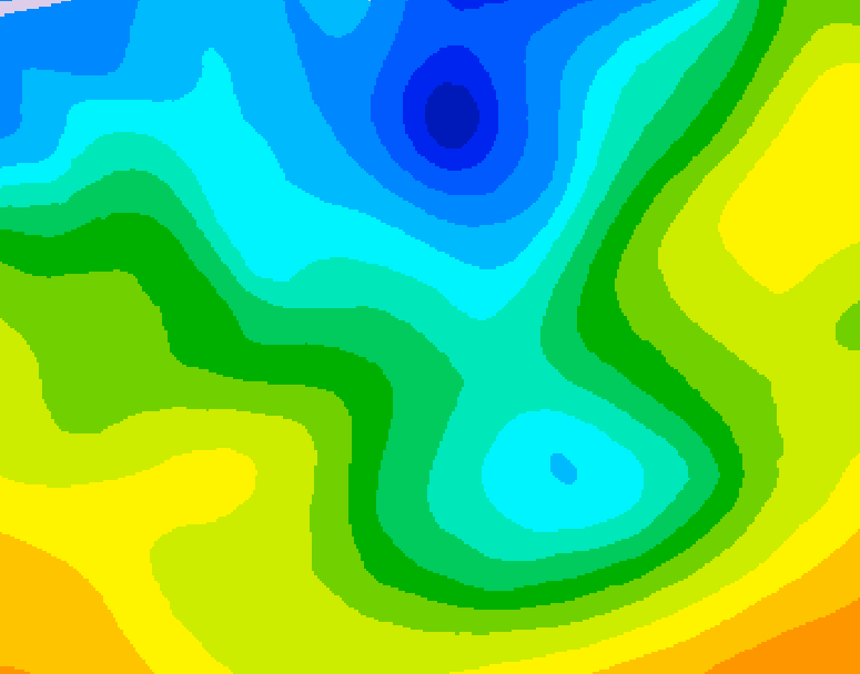 GDPS 500 millibar geopotential height 060 hour forecast chart for Canada based on 2026/04/29 0000Z data