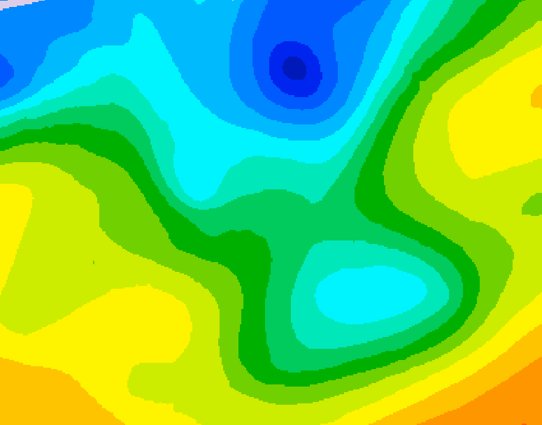 GDPS 500 millibar geopotential height 072 hour forecast chart for Canada based on 2026/04/29 0000Z data