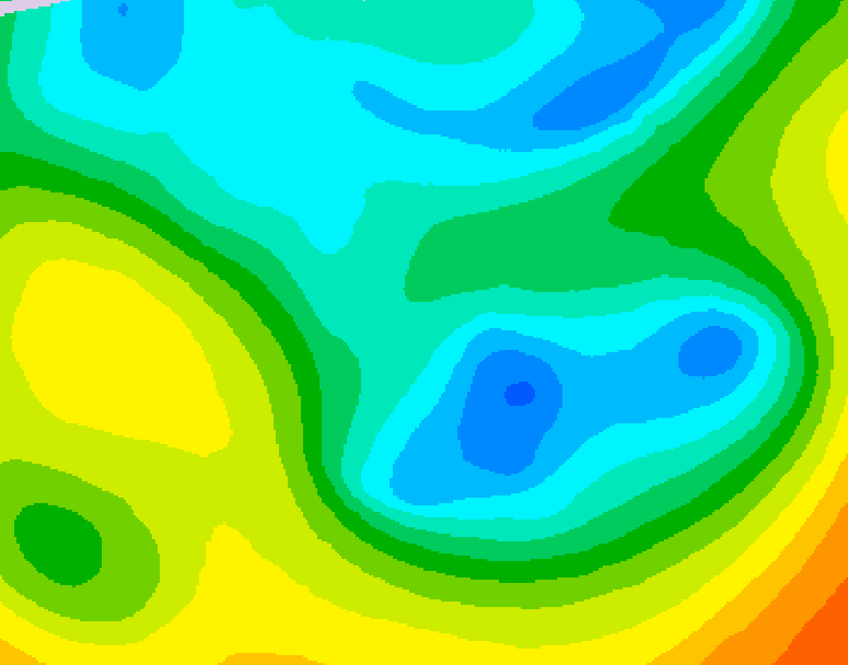 GDPS 500 millibar geopotential height 132 hour forecast chart for Canada based on 2026/04/29 0000Z data