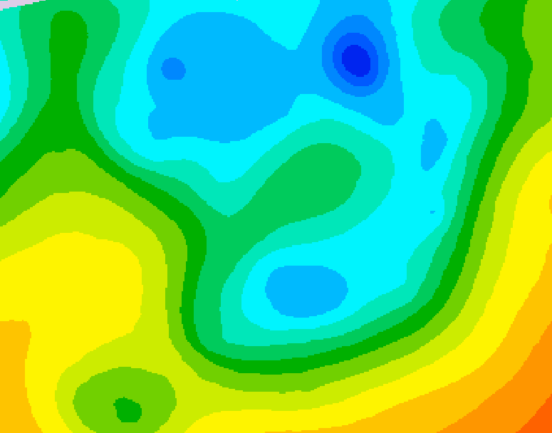 GDPS 500 millibar geopotential height 180 hour forecast chart for Canada based on 2026/04/29 0000Z data