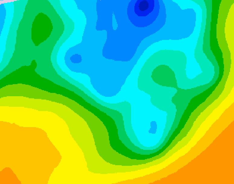 GDPS 500 millibar geopotential height 216 hour forecast chart for Canada based on 2026/04/29 0000Z data