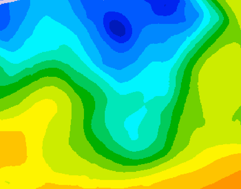 GDPS 500 millibar geopotential height 012 hour forecast chart for Canada based on 2026/04/29 1200Z data