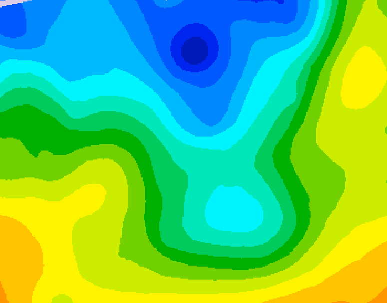 GDPS 500 millibar geopotential height 030 hour forecast chart for Canada based on 2026/04/29 1200Z data