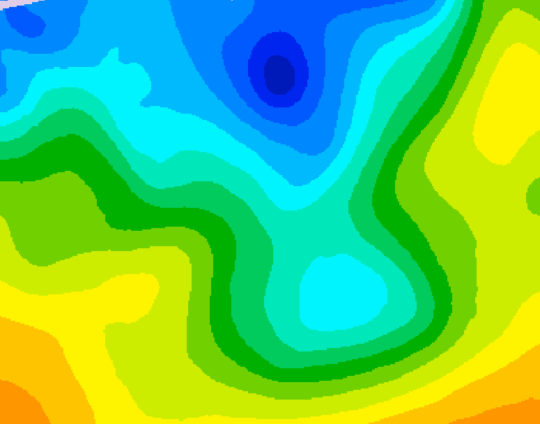 GDPS 500 millibar geopotential height 042 hour forecast chart for Canada based on 2026/04/29 1200Z data