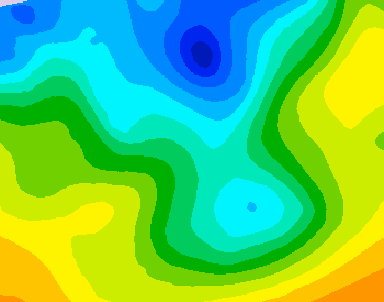GDPS 500 millibar geopotential height 048 hour forecast chart for Canada based on 2026/04/29 1200Z data