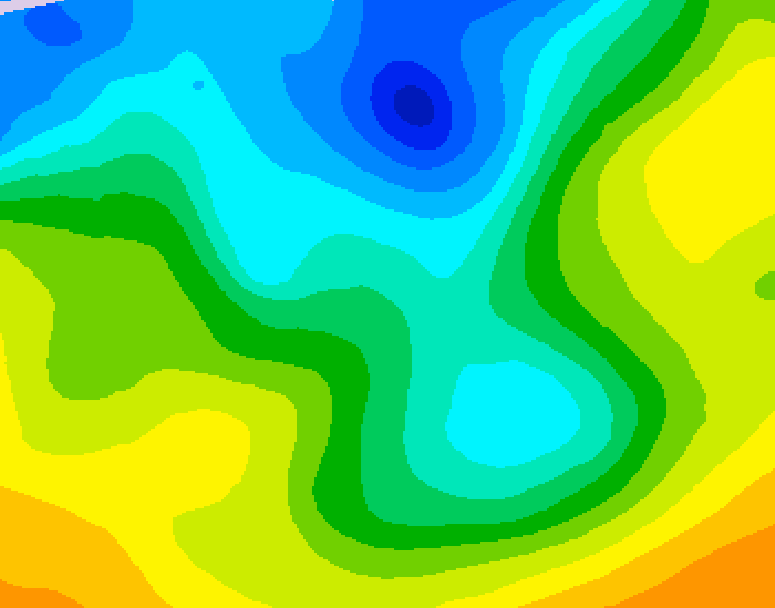 GDPS 500 millibar geopotential height 054 hour forecast chart for Canada based on 2026/04/29 1200Z data