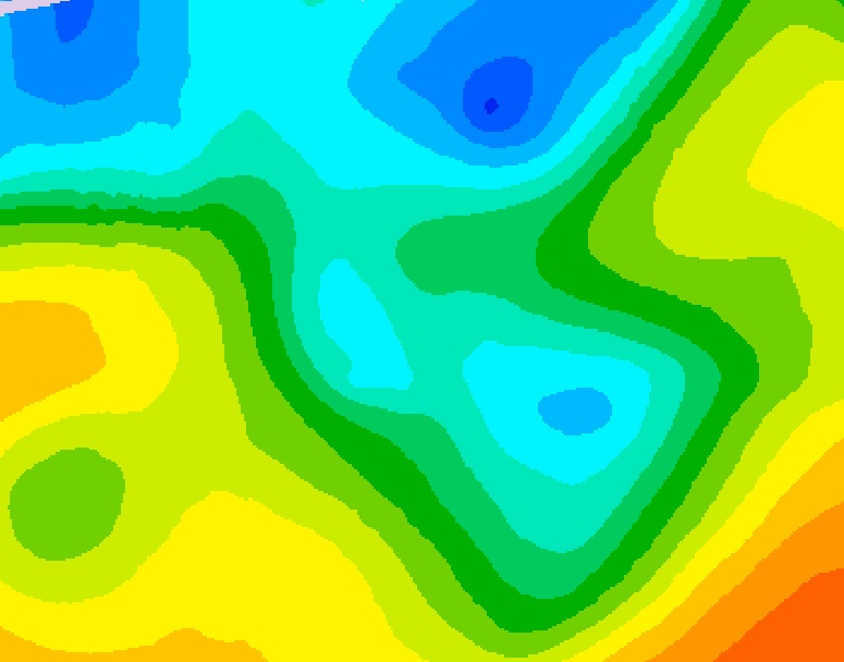 GDPS 500 millibar geopotential height 084 hour forecast chart for Canada based on 2026/04/29 1200Z data