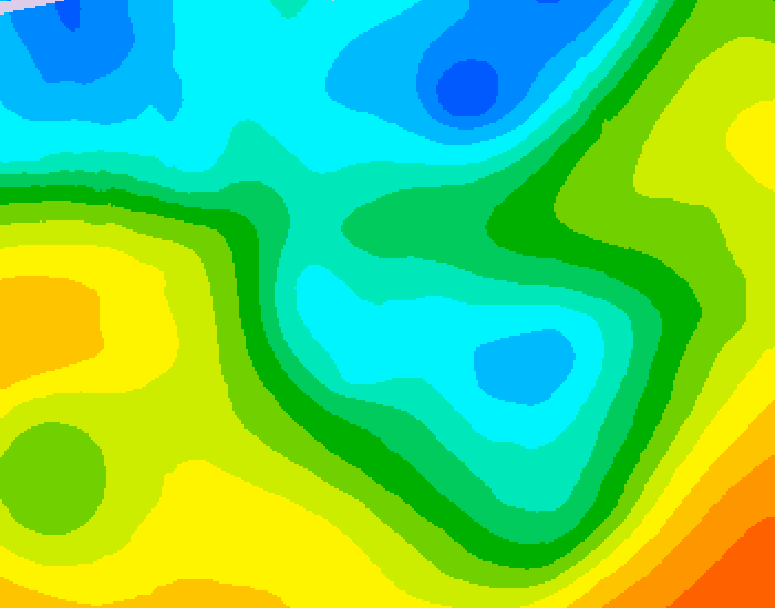 GDPS 500 millibar geopotential height 090 hour forecast chart for Canada based on 2026/04/29 1200Z data
