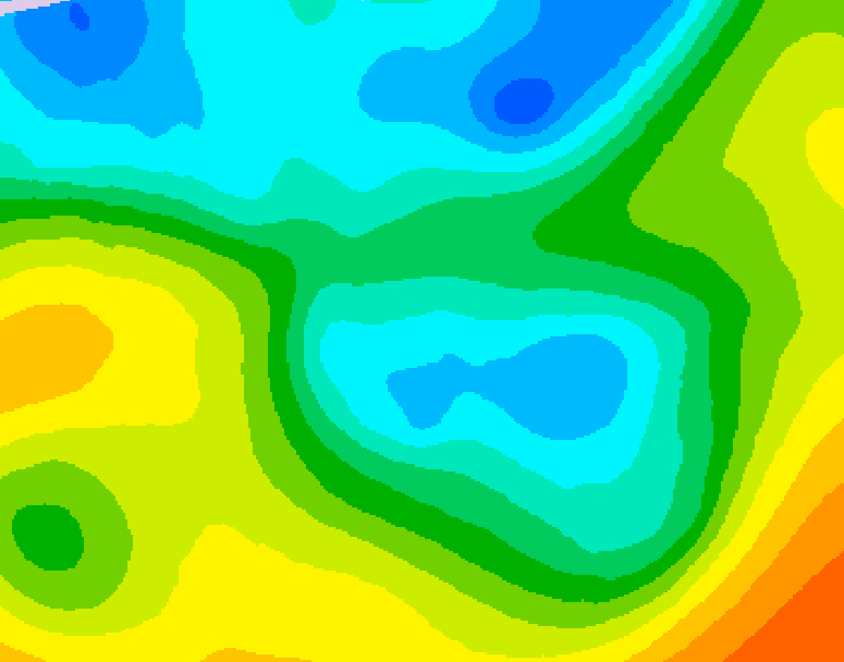 GDPS 500 millibar geopotential height 096 hour forecast chart for Canada based on 2026/04/29 1200Z data
