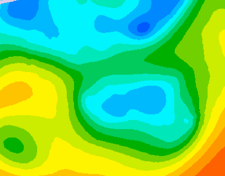 GDPS 500 millibar geopotential height 102 hour forecast chart for Canada based on 2026/04/29 1200Z data