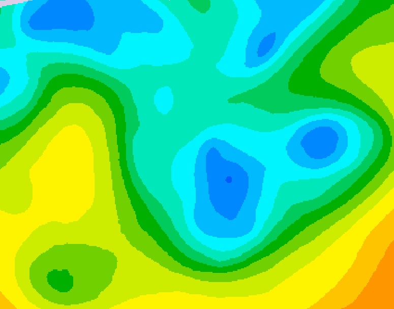 GDPS 500 millibar geopotential height 138 hour forecast chart for Canada based on 2026/04/29 1200Z data