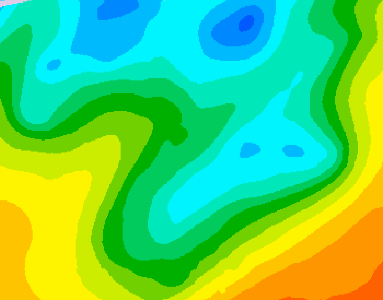 GDPS 500 millibar geopotential height 180 hour forecast chart for Canada based on 2026/04/29 1200Z data