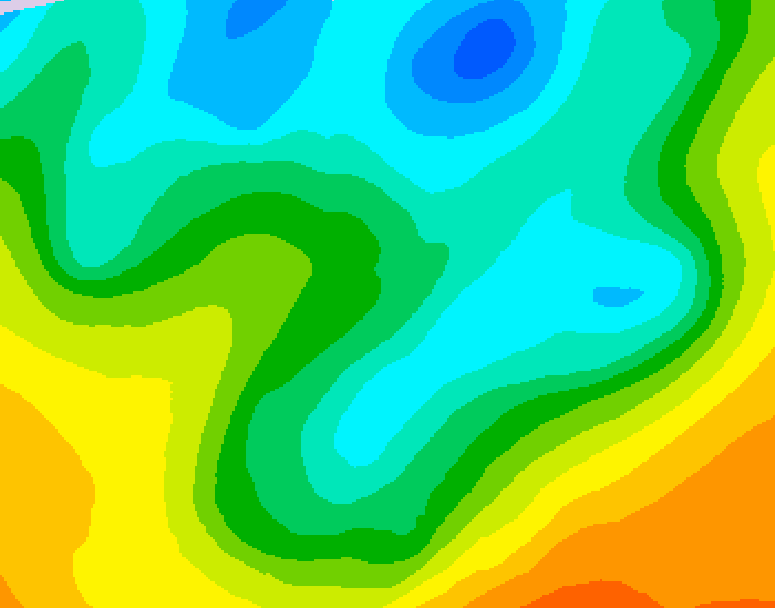 GDPS 500 millibar geopotential height 186 hour forecast chart for Canada based on 2026/04/29 1200Z data