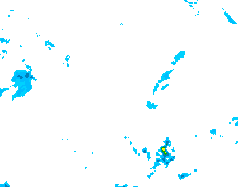 GDPS precipitation 006 hour forecast chart for Canada based on 2026/04/29 1200Z data