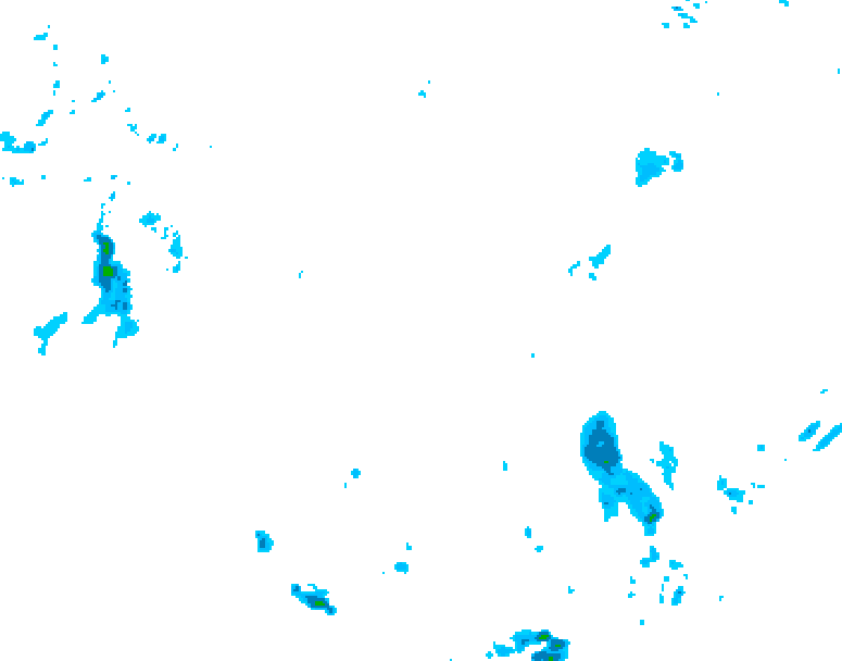 GDPS precipitation 018 hour forecast chart for Canada based on 2026/04/29 1200Z data