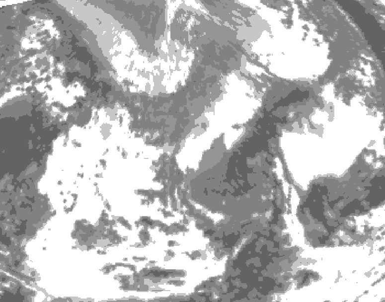 GDPS total cloud 012 hour forecast chart for Canada based on 2026/04/29 0000Z data