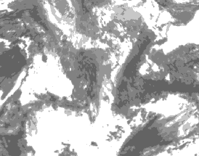 GDPS total cloud 084 hour forecast chart for Canada based on 2026/04/29 0000Z data