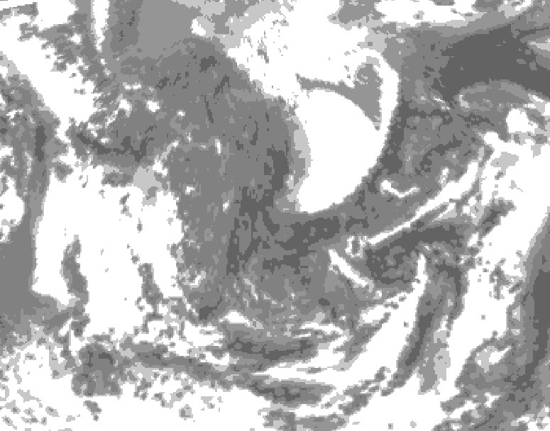 GDPS total cloud 168 hour forecast chart for Canada based on 2026/04/29 0000Z data