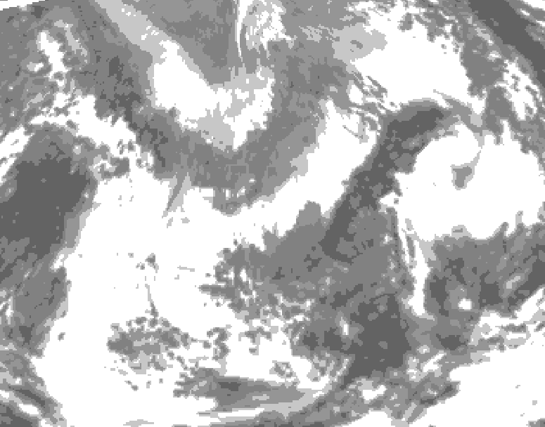 GDPS total cloud 006 hour forecast chart for Canada based on 2026/04/29 1200Z data