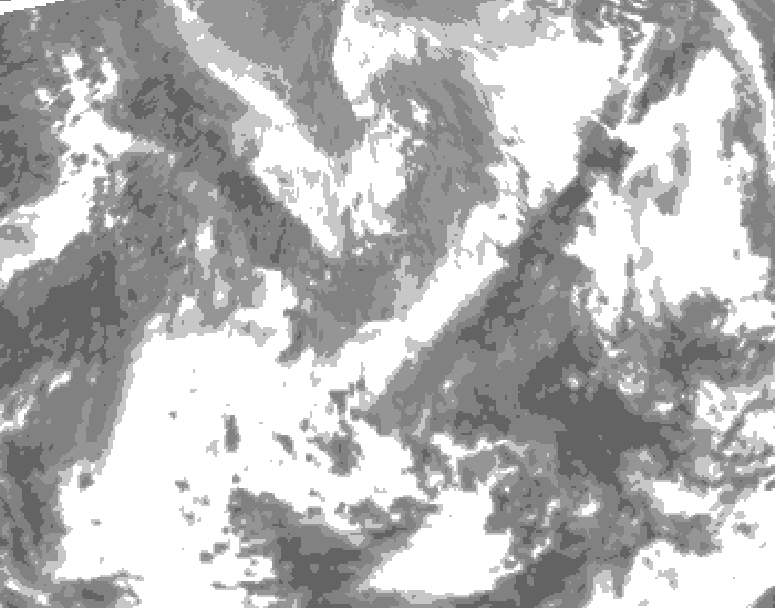 GDPS total cloud 024 hour forecast chart for Canada based on 2026/04/29 1200Z data