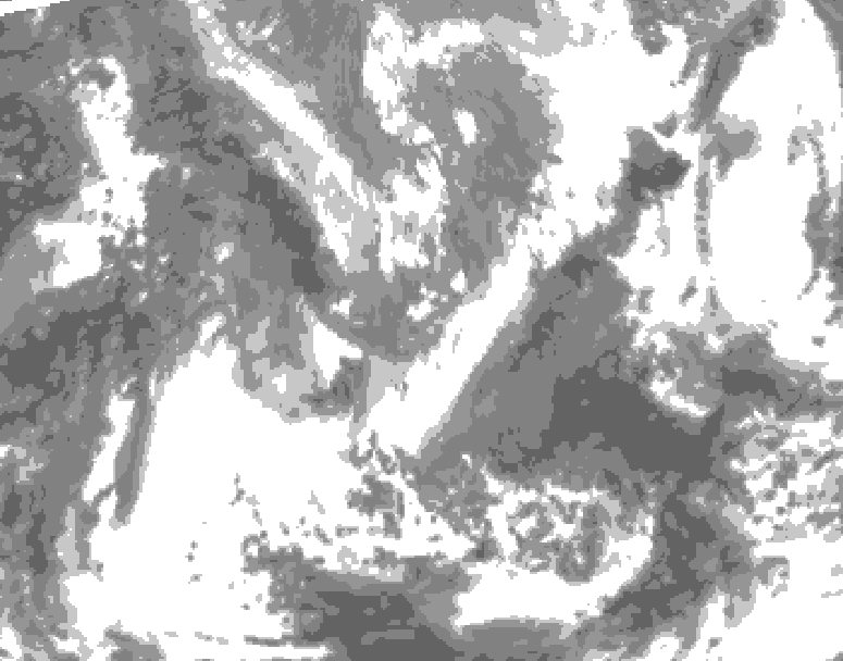 GDPS total cloud 030 hour forecast chart for Canada based on 2026/04/29 1200Z data
