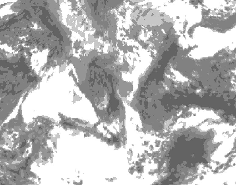 GDPS total cloud 078 hour forecast chart for Canada based on 2026/04/29 1200Z data