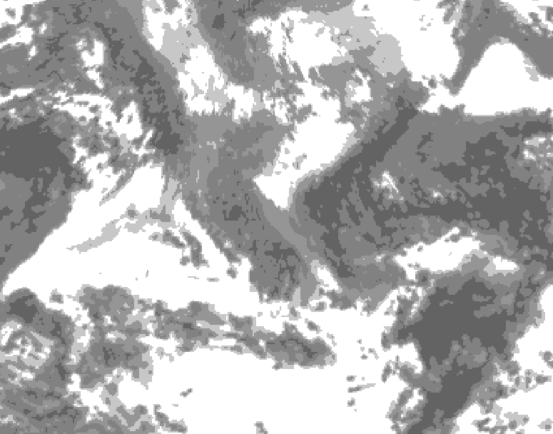 GDPS total cloud 090 hour forecast chart for Canada based on 2026/04/29 1200Z data