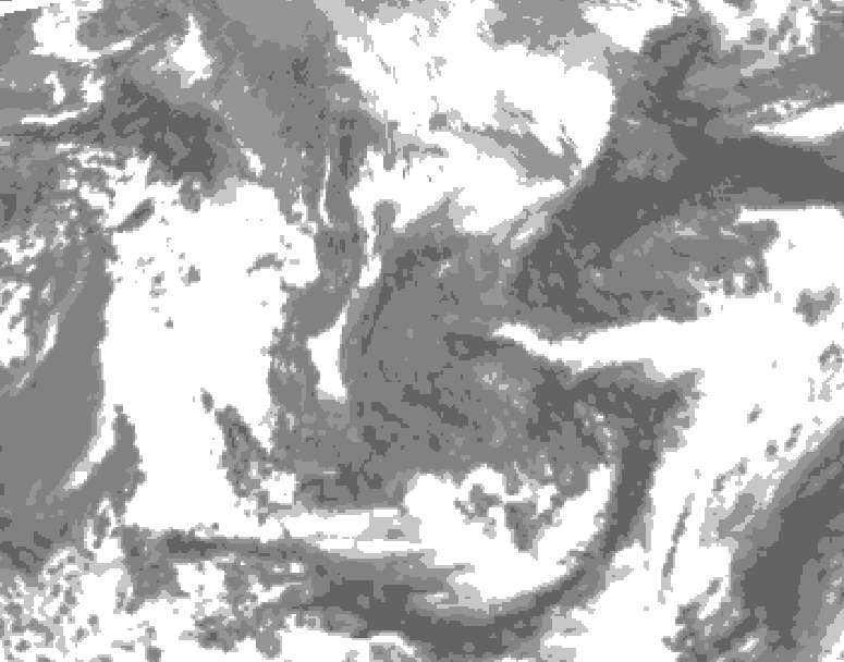 GDPS total cloud 150 hour forecast chart for Canada based on 2026/04/29 1200Z data
