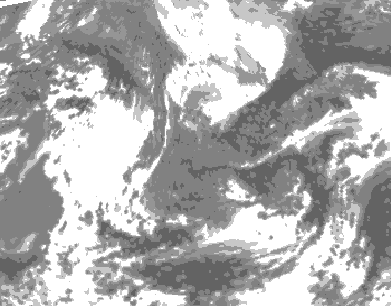 GDPS total cloud 162 hour forecast chart for Canada based on 2026/04/29 1200Z data