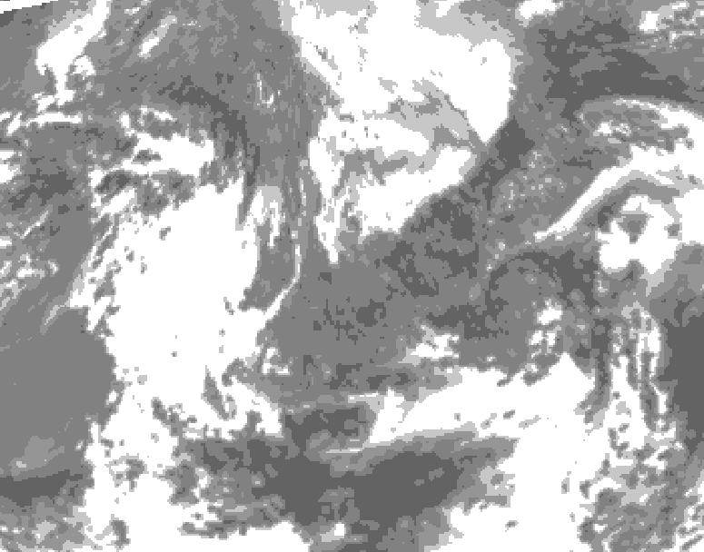 GDPS total cloud 168 hour forecast chart for Canada based on 2026/04/29 1200Z data
