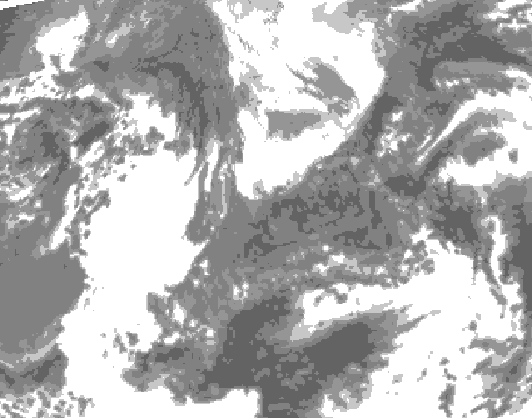 GDPS total cloud 174 hour forecast chart for Canada based on 2026/04/29 1200Z data