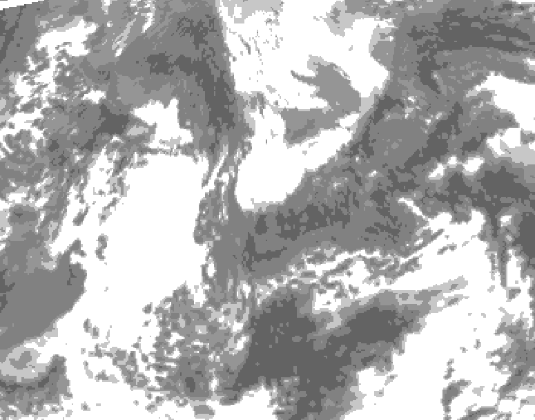 GDPS total cloud 180 hour forecast chart for Canada based on 2026/04/29 1200Z data