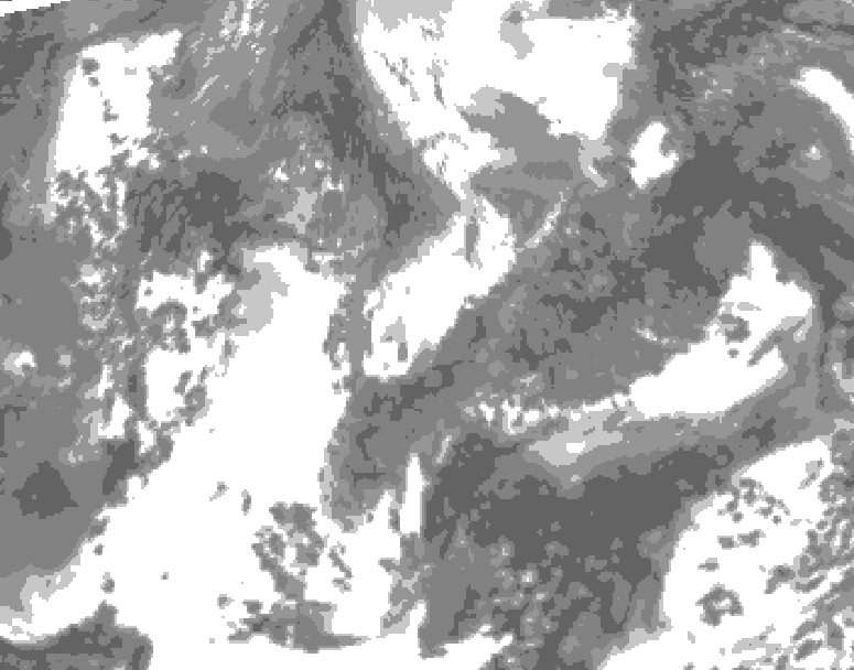 GDPS total cloud 192 hour forecast chart for Canada based on 2026/04/29 1200Z data