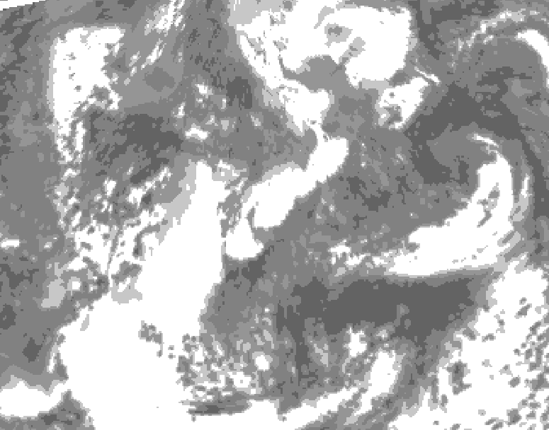 GDPS total cloud 198 hour forecast chart for Canada based on 2026/04/29 1200Z data