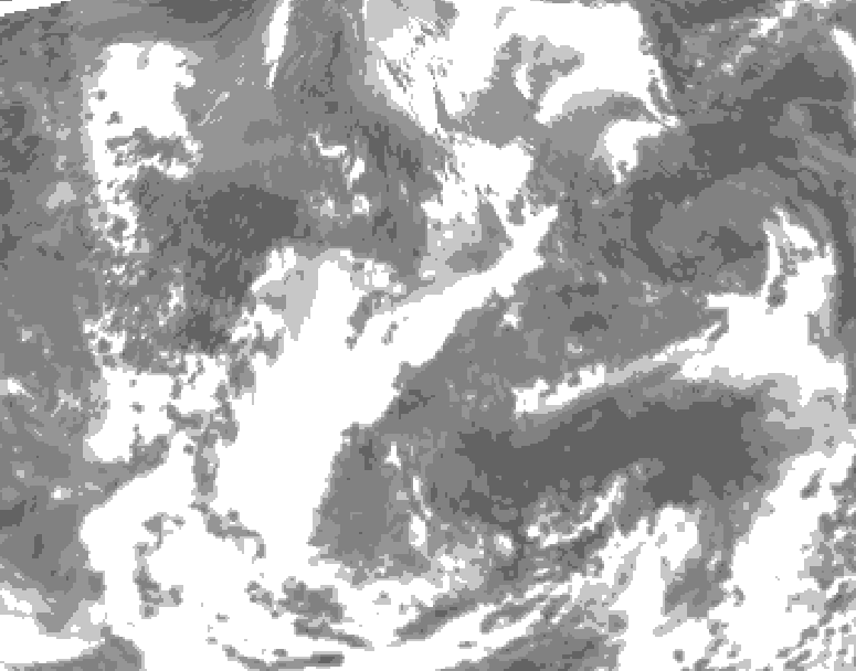 GDPS total cloud 204 hour forecast chart for Canada based on 2026/04/29 1200Z data