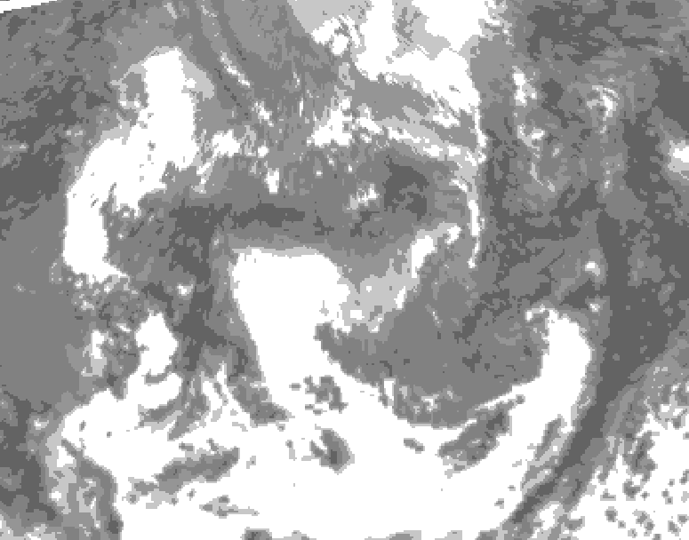 GDPS total cloud 240 hour forecast chart for Canada based on 2026/04/29 1200Z data