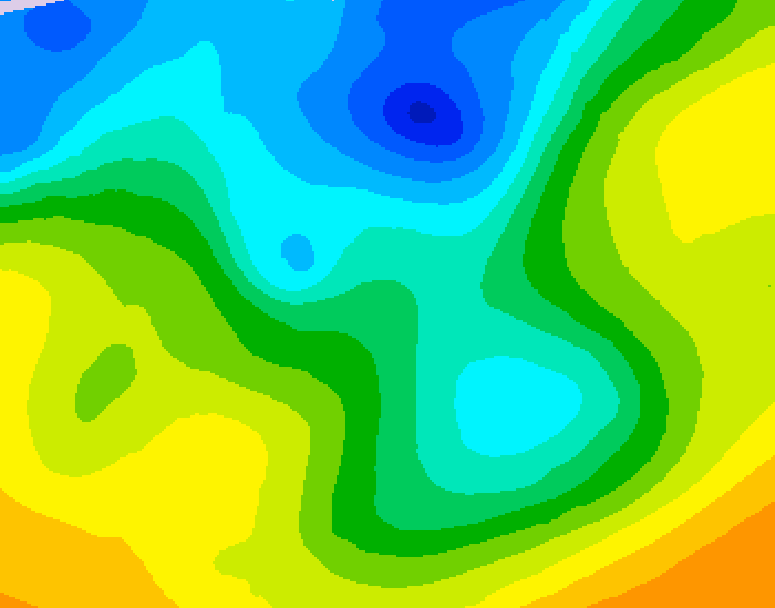 GDPS 500 millibar geopotential height 048 hour forecast chart for Canada based on 2026/04/30 0000Z data
