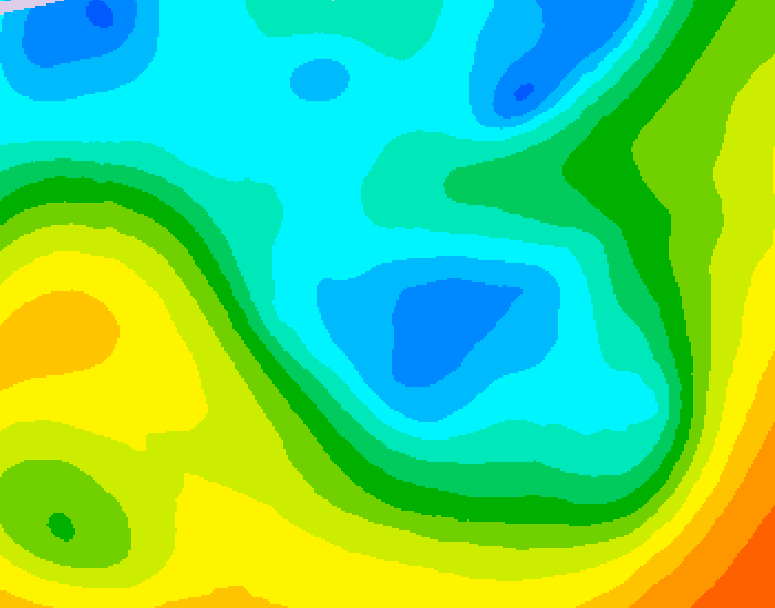 GDPS 500 millibar geopotential height 096 hour forecast chart for Canada based on 2026/04/30 0000Z data