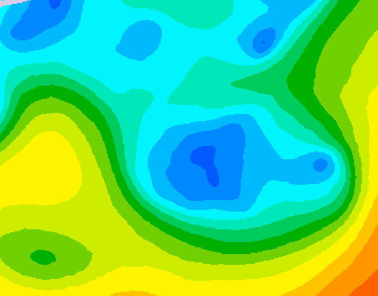 GDPS 500 millibar geopotential height 108 hour forecast chart for Canada based on 2026/04/30 0000Z data