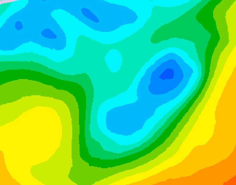 GDPS 500 millibar geopotential height 156 hour forecast chart for Canada based on 2026/04/30 0000Z data