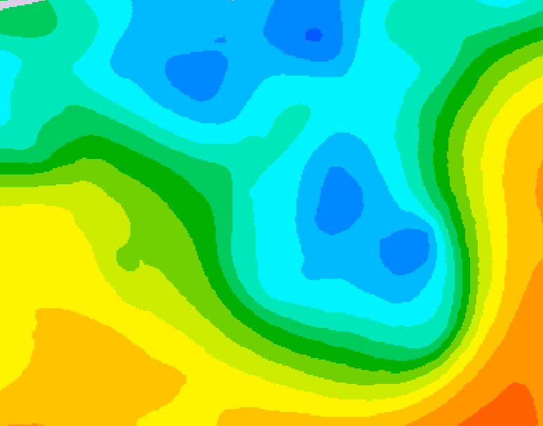 GDPS 500 millibar geopotential height 216 hour forecast chart for Canada based on 2026/04/30 0000Z data