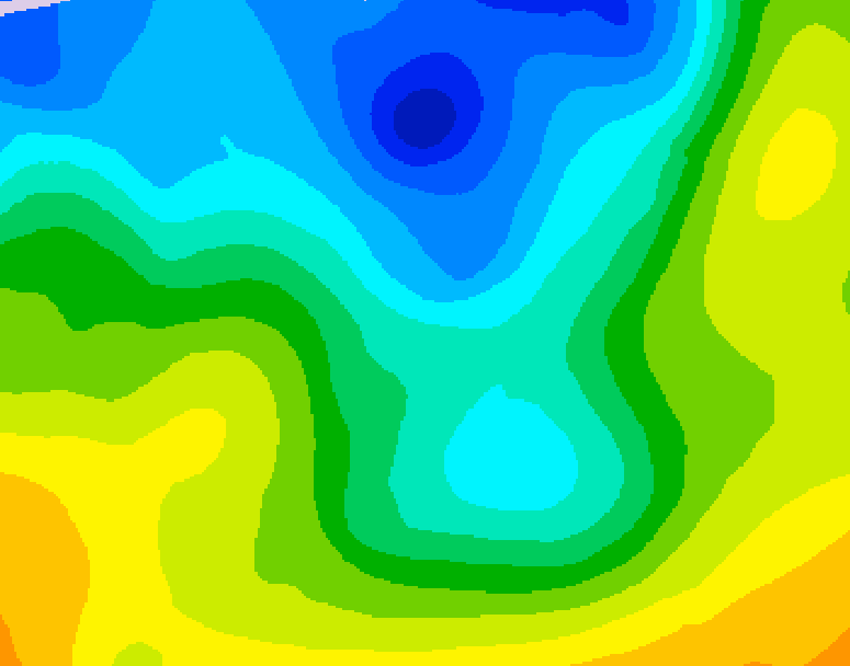GDPS 500 millibar geopotential height 006 hour forecast chart for Canada based on 2026/04/30 1200Z data