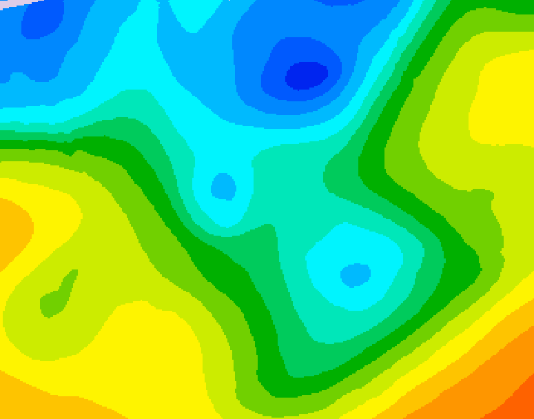 GDPS 500 millibar geopotential height 048 hour forecast chart for Canada based on 2026/04/30 1200Z data
