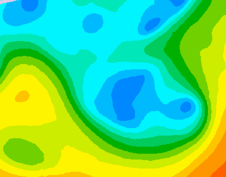 GDPS 500 millibar geopotential height 090 hour forecast chart for Canada based on 2026/04/30 1200Z data