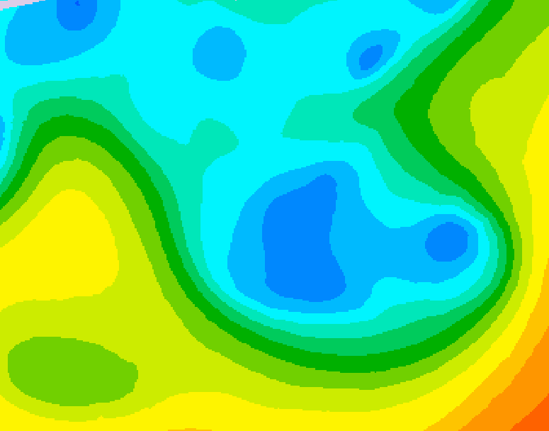 GDPS 500 millibar geopotential height 096 hour forecast chart for Canada based on 2026/04/30 1200Z data