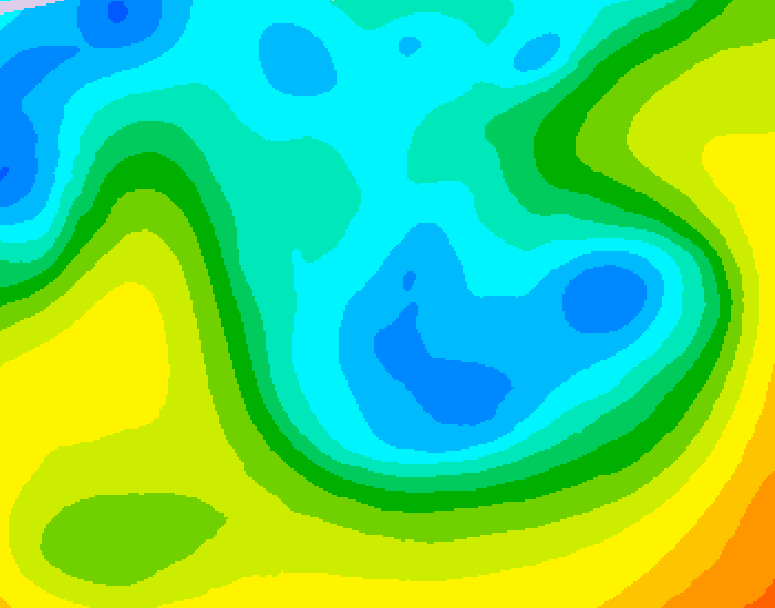 GDPS 500 millibar geopotential height 108 hour forecast chart for Canada based on 2026/04/30 1200Z data