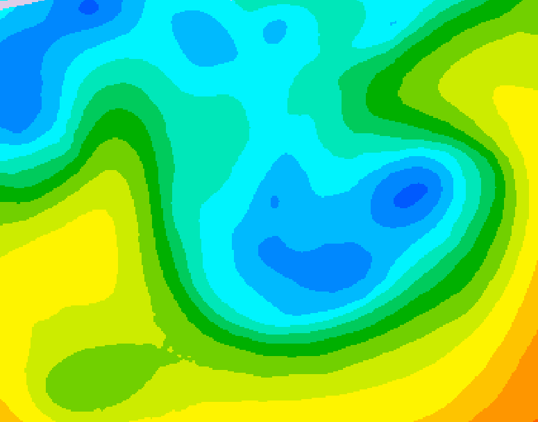GDPS 500 millibar geopotential height 114 hour forecast chart for Canada based on 2026/04/30 1200Z data